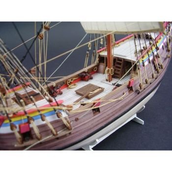 das Boot der Australien-Entdecker: niederländische Pinasse VOC Duyfken (1606) 1:100