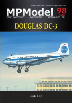 Passagierflugzeug Douglas DC-3 „Clipperle“ 912 der Pan American 1:33 präzise