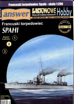 französisches Torpedoboot Spahi (1921) 1:200