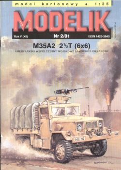 gegenwärt. militärischer US-Laster M35A2 2,5t 6x6 1:25 übersetzt