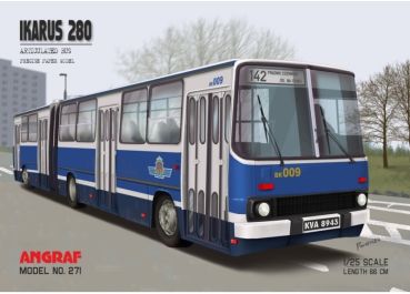 ungarischer Gelenkbus IKARUS 280 Staatlichen Verkehrsbetriebe Krakow / Krakau 1:25 übersetzt