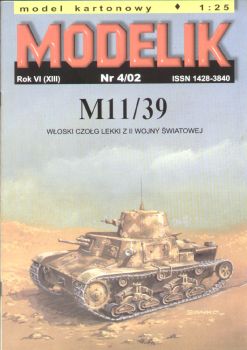 italienischer Leichtpanzer M 11/39 (Libyen, 1940) 1:25 Offsetdruck