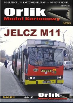 polnischer Stadtbus JELCZ M11 (1980er) 1:43 einfach, Ausgabe 2023