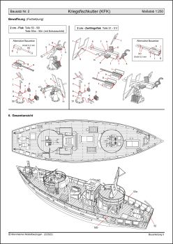 Kriegsfischkutter der Deutschen Kriegsmarine Wasserlinienmodell 1:250