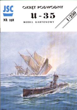 kuk U-Boot U-35 (1915) 1:250, übersetzt