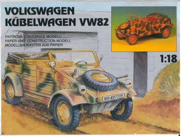 Volkswagen Kübelwagen VW-82 1:18 Originalausgabe, übersetzt