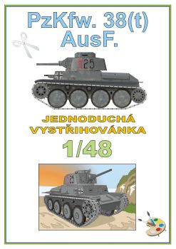 leichter Panzer Pz.Kpfw.38(t) Ausf.F 1:48 einfach