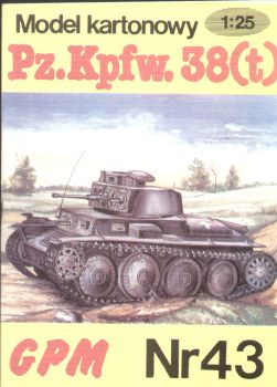 leichter Panzer Pz.Kpfw.38(t) Ausf.A "Tschechisch" (1939) 1:25