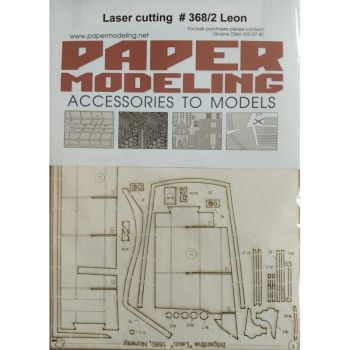 LC-Spanten-/Detailsatz für norwegische Handelsbrigantine „Leon“ aus dem Jahr 1880 1:100 Paper Modeling 368