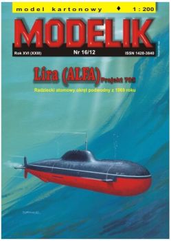 sowjetisches U-Boot Alfa Lira-Klasse (Projekt 705) 1969 1:200