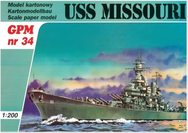 US-Panzerschiff USS Missouri (Bauzustand 1944) 1:200 (2. Ausgabe 9/1994)