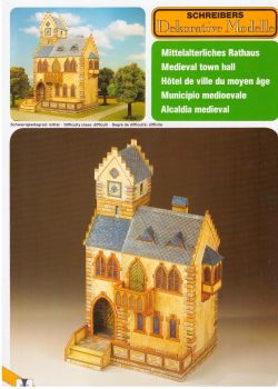 Kindermodell "Mittelalterliches Rathaus" mit deutscher Anleitung (Nr. 72183)