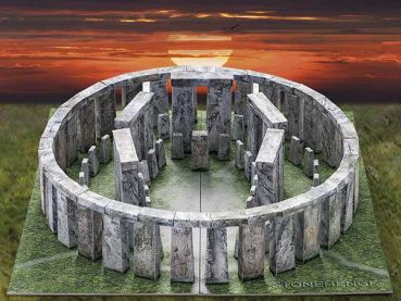 mythenumwobene Kultstätte Stonehenge aus Südengland 1:250 deutsche Anleitung