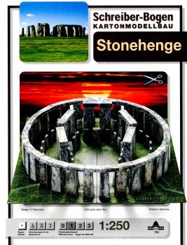 mythenumwobene Kultstätte Stonehenge aus Südengland 1:250 deutsche Anleitung (791)