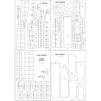 Spantensatz für polnischer Zerstörer ORP Piorun G65 (1943) 1:200 Answer KH 6/2023