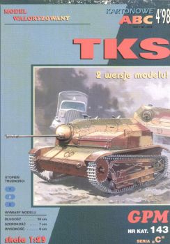 polnische Tankette TKS 1939 (zwei Bewaffnungsversionen) 1:25