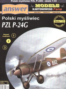 polnischer Jäger PZL P-24G der Griechischen Luftwaffe (1938)1:33