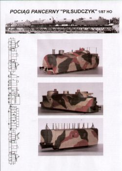 polnischer Panzerzug PP-52 Pilsudczyk (1939) 1:87