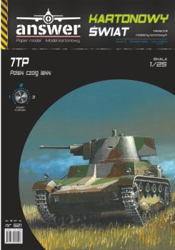 polnischer Panzer 7TP Ein-Turm-Version (1939) 1:25
