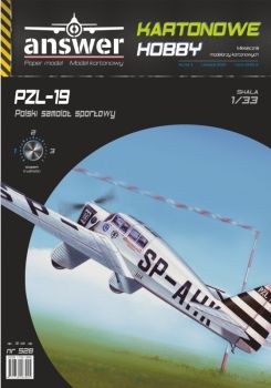 polnisches Challenge- und Sportflugzeug PZL-19 (1934/35) 1:33