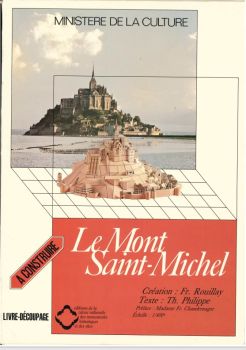 befestigte Abtei Le Mont Saint-Michel, Normandie / Frankreich 1:400 (Grundplatte: 60x78 cm!)