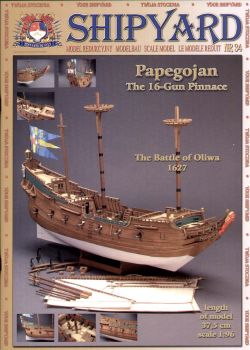 schwedisches Pinassschiff PAPEGOJAN (1627) 1:96 übersetzt!
