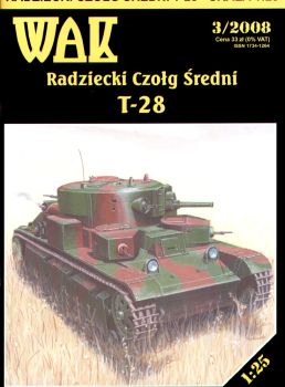 sowjet. Panzer T-28 der Bauserie 1938/39 (Geschütz L-10) 1:25