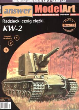 sowjet. Schwerpanzer KW-2 (1. Produktionsbaureihe) 1:25