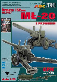 sowjetische 152mm-Haubitze ML-20 (1937) 1:25 extrem