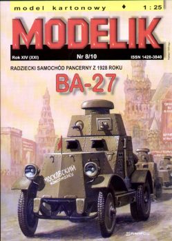 sowjetischer Panzerwagen BA-27 (1928) 1:25 Offsetdruck