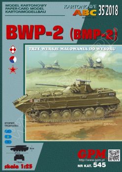 amphibischer Schützenpanzer BWP-2 (BMP-2) in 3 option. Kennzeichnungen 1:25