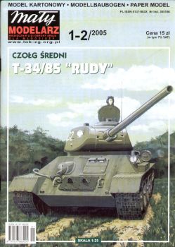 sowjetischer mittlerer Panzer T-34/85 "Rudy" 1:25