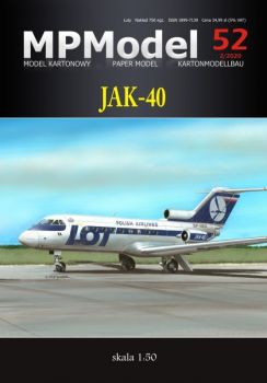 sowjetisches Kurzstreckenverkehrsflugzeug Jakowlew Jak-40 der PLL LOT 1:50