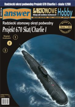 sowjetisches atomgetriebenes U-Boot Projekt 670 Skat / Charlie I 1:200