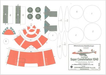 Verkehrsflugzeug Super Constellation 1049 1:50 überarbeiteter LI-Bausatz (2007)