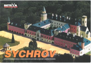Schloss Sychrov (deutsch Sichrow) 1:400 Erstausgabe, deutsche Bauanleitung