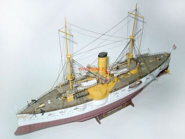 das erste amerikanische Schlachtschiff USS Texas BB-1 aus dem Jahr 1892 1:200 extrempräzise²