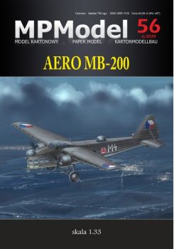 tschechoslowakisches Bombenflugzeug AERO MB-200 (Lizenz Marcel Bloch MB-200) aus dem Jahr 1938 1:33