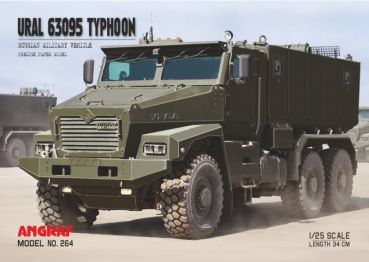russischer gepanzerter und minensicherer Lastkraftwagen Ural 63095 Typhoon 1:25 extrem²