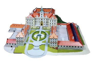 Schloss Valtice (deutsch: Feldsberg) 1:250 deutsche Anleitung