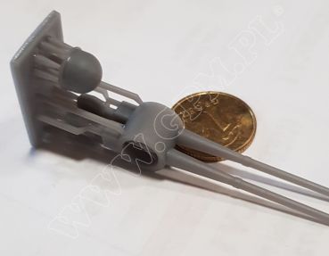3D-Druck (groß) Bewaffnung + Schiffschrauben & Co. für Zerstörer ORP Warszawa Projekt 56AE 1:200 GPM Nr. 630