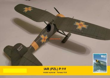 rumänische Lizenz IAR des polnischen Jagdflugzeuges PZL P.11F (Kufen- oder Radfahrgestell) 1940-1943 1:33