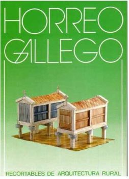 zwei Hórreo gallego (Galizischer Getreidespeicher), einfach