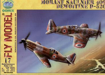 zwei Jäger: Morane Saulnier MS 406 & Dewoitine D520 1:33 (3. Ausgabe)