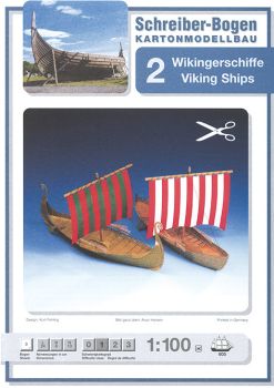 zwei Wikingerschiffe 1:100 deutsche Anleitung
