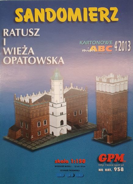 Rathaus und Opatowska-Turm aus Sandomierz / Polen 1:150 ANGEBOT