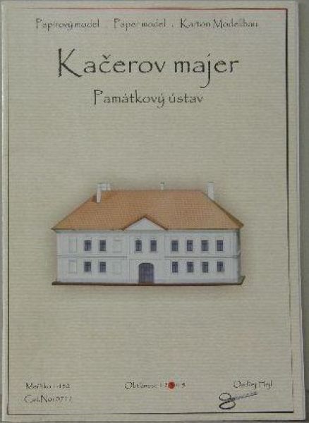 geheimnisvolles Bauwerk - Kacerov Majer („Kacerak“) bei Trnava / Slowakei 1:150