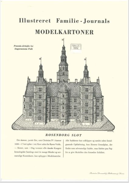 Rosenborg Slot (Schloss Rosenborg) aus Kopenhagen, selten
