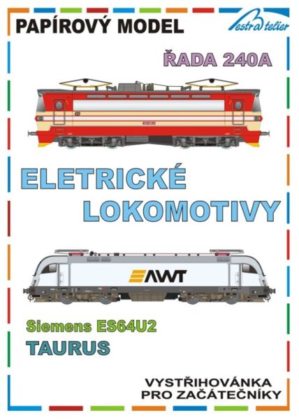 2 E-Lokomotiven Siemens ES64U2 Taurus und Rada 240A (CSD-Baureihen S 499.0 bzw. S 499.1), einfach
