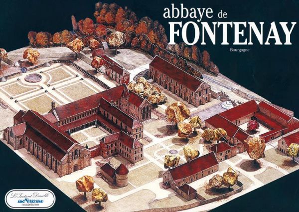 Abtei Fontenay (Abbaye de Fontenay)  1:400